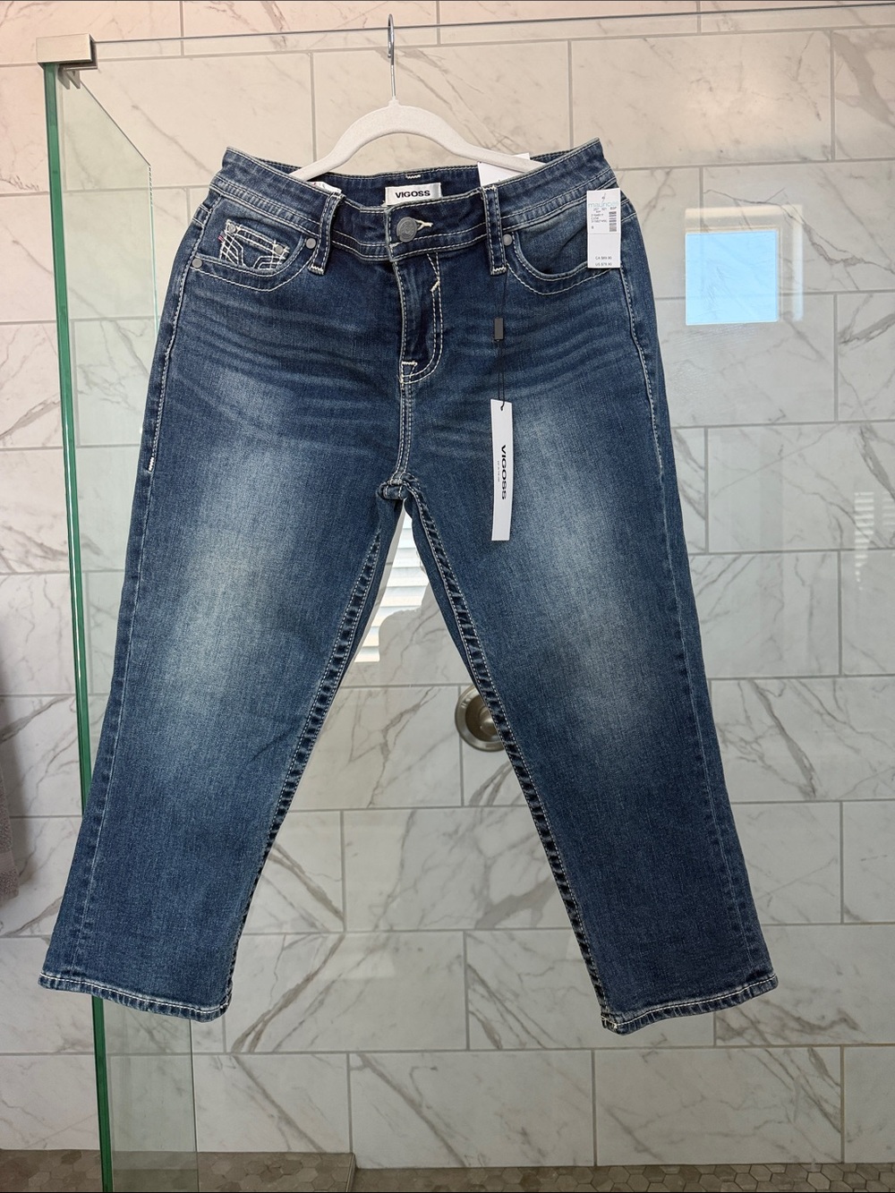 Vigoss Women's Dark Blue Jean capris